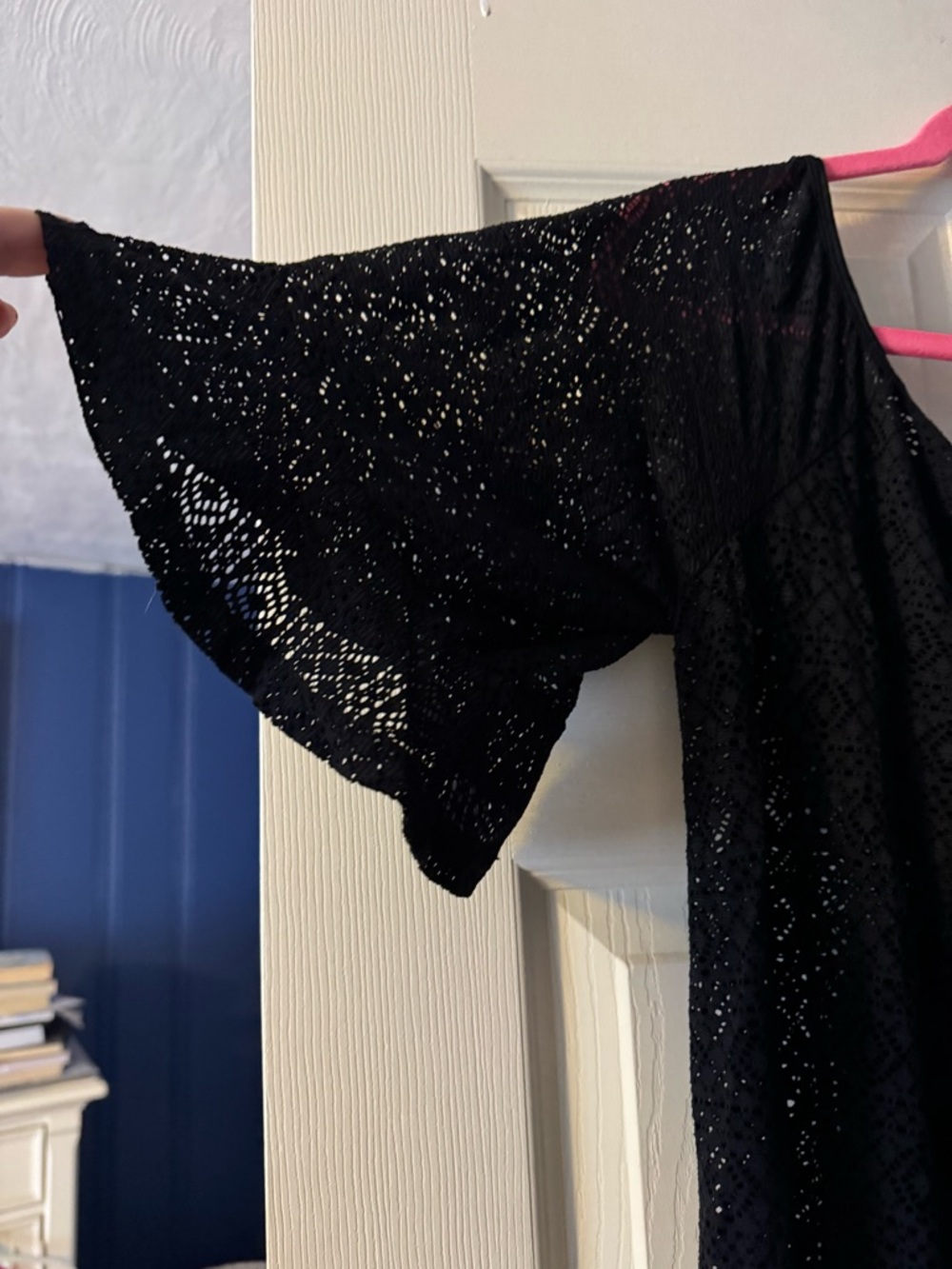 torrid Black off shoulder swim cover up